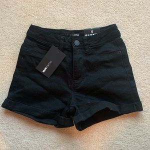 Black Fashion Nova jean shorts